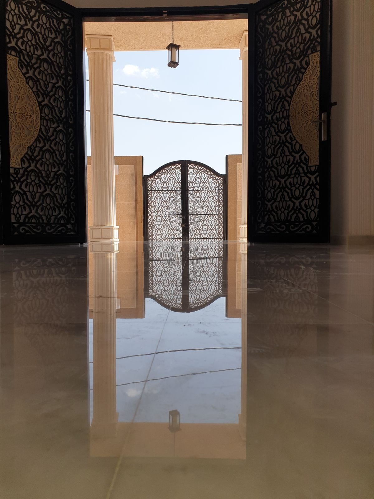 جلي رخام مدخل فيلا بجدة